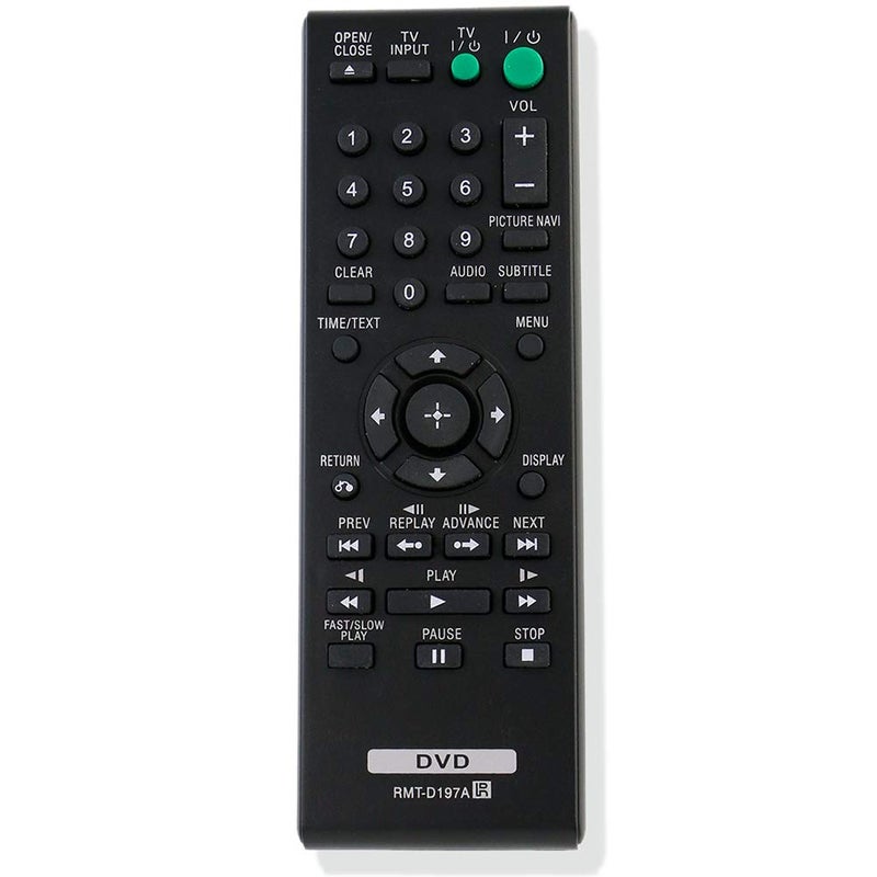 PERFASCIN New RMT-D197A RMTD197A Replace Remote fit for Sony DVD Player DVP-SR210 DVP-SR210P DVP-SR510 DVP-SR510H - Image 1